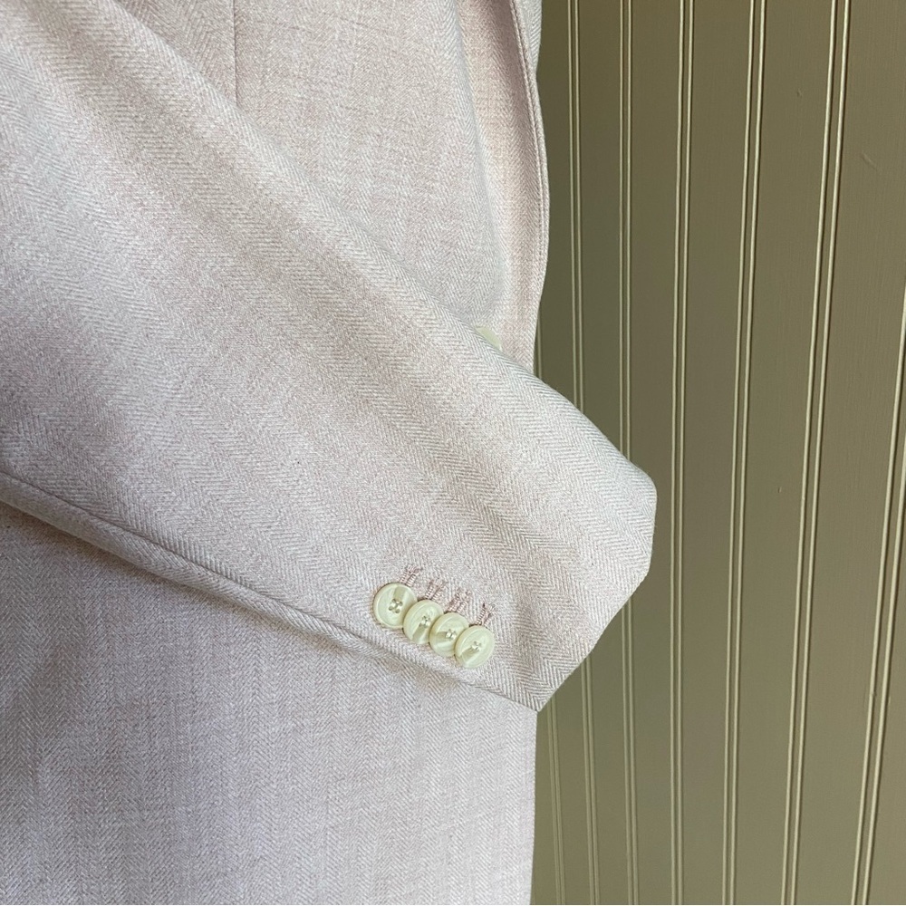 H&M Dust Pink Classic Blazer Women’s Size Large - Picture 4 of 8